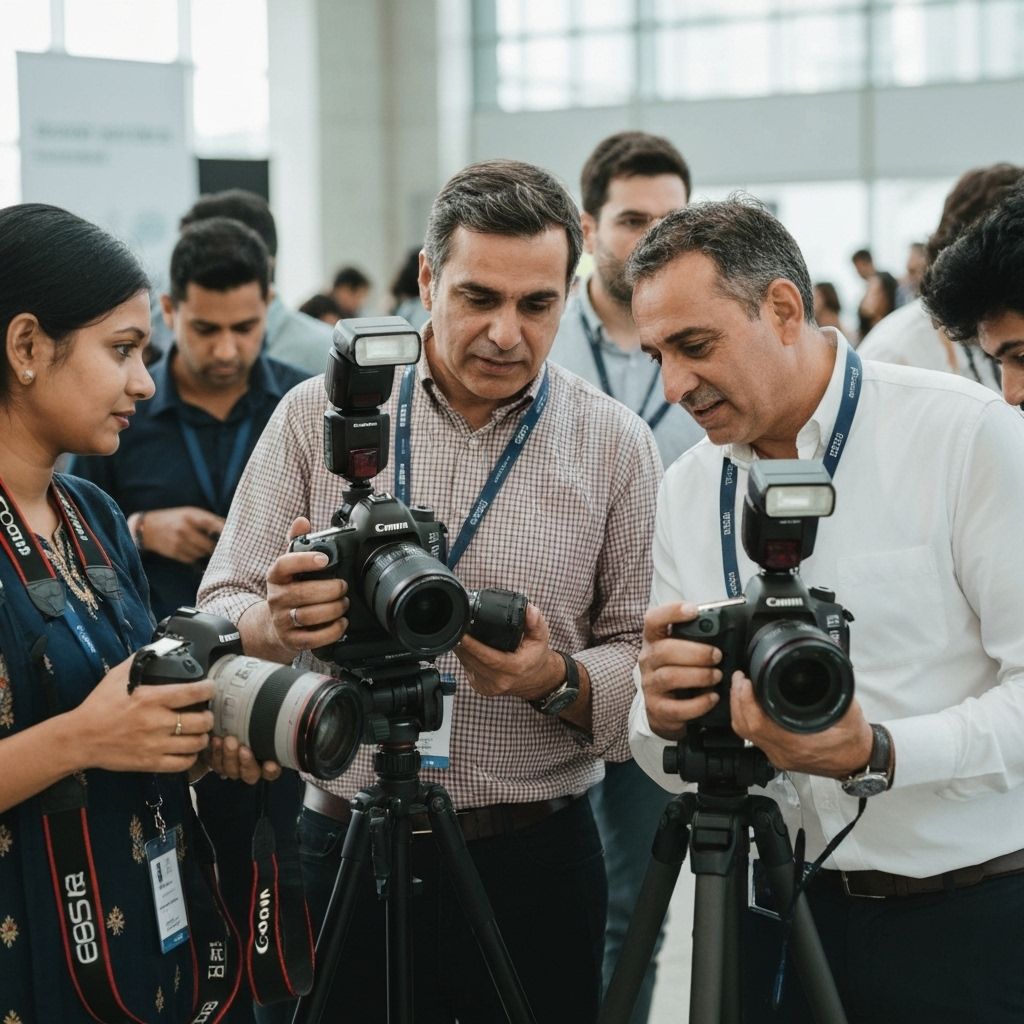 Professional photography team